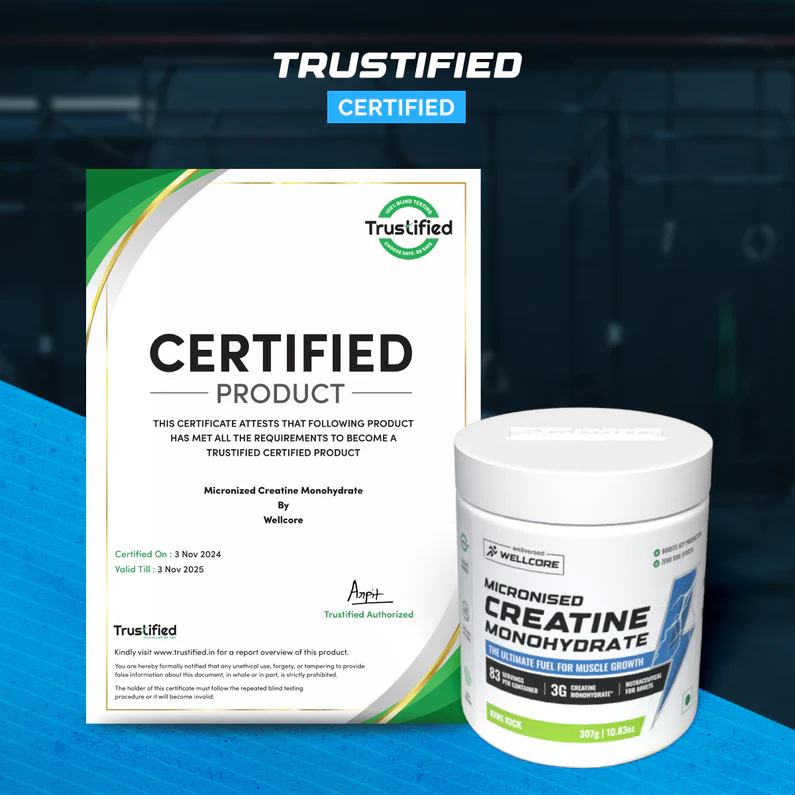 wellcore pure micronised creatine monohydrate | kiwi kick (307g, 83 servings) wellcore pure micronised creatine monohydrate | kiwi kick (307g, 83 servings)