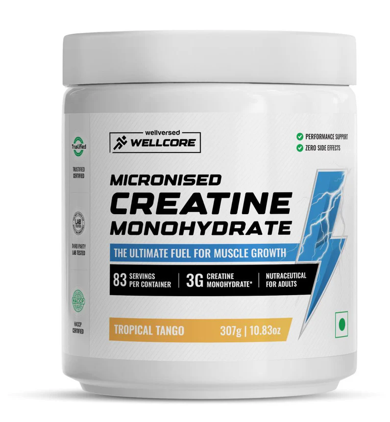 wellcore pure micronised creatine monohydrate | kiwi kick (307g, 83 servings) wellcore pure micronised creatine monohydrate | kiwi kick (307g, 83 servings)